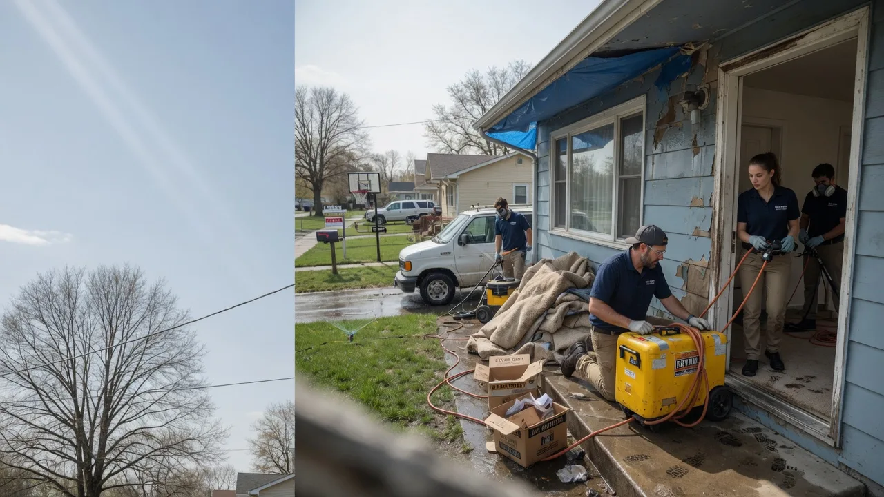 Basement Flood Cleanup in Hanston, KS near me